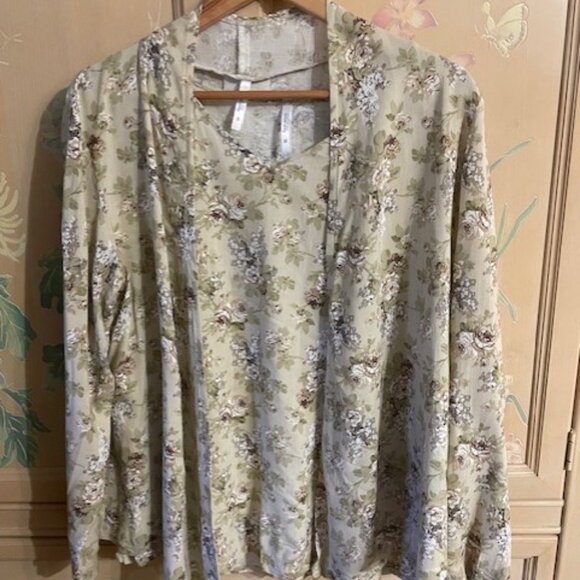 BLUE SKY CLOTHING Linen and Bamboo Coordinating Tank and Cardigan Size S & M - Picture 2 of 10